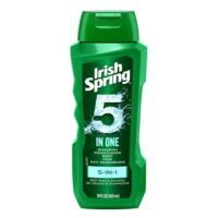 Irish Spring Gel de Baño Hidratante 5 en 1 para Hombre, Aroma a Eucalipto Fresco y Bergamota, 20 fl oz