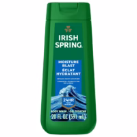 Irish Spring Gel de Baño para Hombre, Gel de Baño para Hombre con Explosión de Humedad, 20 fl Oz
