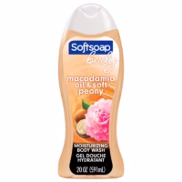 Softsoap Gel de Baño Humectante, Aceite de Macadamia y Peonía, 20 fl oz