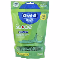 Palillos de hilo dental Oral-B Glide Scope Outlast, sabor menta, 150 unidades