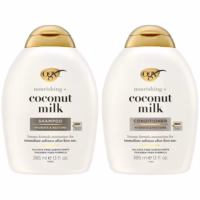OGX Nourishing + Coconut Milk Moisturizing Hair Shampoo & Conditioner Set, 13 fl Oz