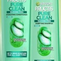 Garnier Fructis Pure Clean - Champú purificador y acondicionador hidratante, 12 fl oz.
