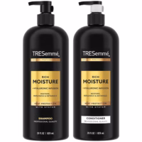 TRESemmé Shampoo & Conditioner, Rich Moisture – Moisturizing Hair Care with Hyaluronic Acid, Paraben-Free, 28 Oz